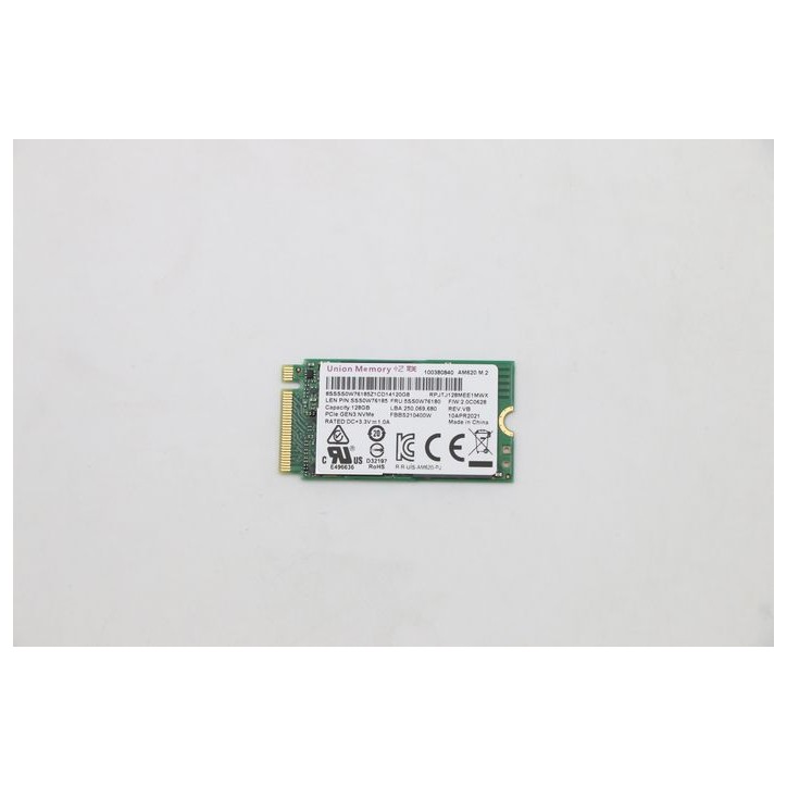 5SS0W76180-RFB Lenovo 128GB PCIe 2242 FRU5SS0W76180