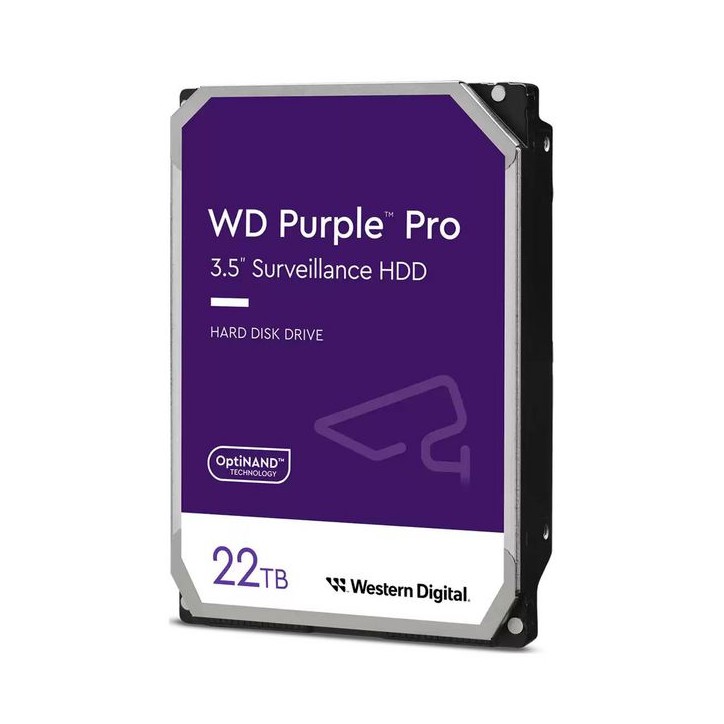 WD221PURP-RFB Western Digital 22 TB, 3.5", SATA 6 Gb/s, 7200 RPM, CMR WD221PURP-RFB Western Digital 22 TB, 3.5", SATA 6 Gb/s, 7200 RPM, CMR
