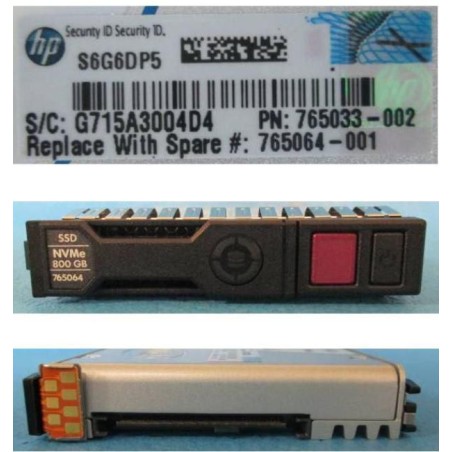 765064-001-RFB Hewlett Packard Enterprise DRV SSD 800GB 2.5 NVME LE