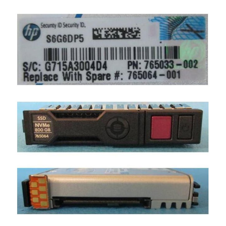 765064-001-RFB Hewlett Packard Enterprise DRV SSD 800GB 2.5 NVME LE