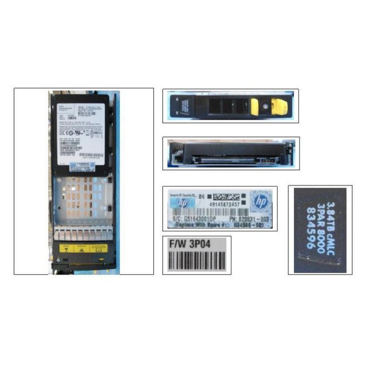 834596-001-RFB Hewlett Packard Enterprise DRV 3.84TB SSD SASCMLC SFF