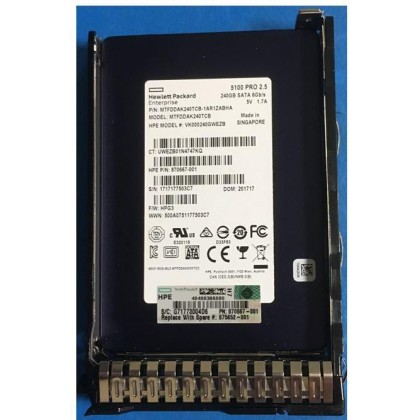 875652-001-RFB Hewlett Packard Enterprise SSD 240GB SFF SATA RI DS SC 875503-B21