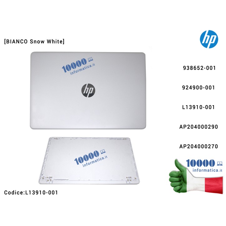 Cover LCD [Snow White] HP Pavilion 250 G6 15-BS 15-BW 255 G6 15T-BS 15Q-BU (BIANCO) AP204000290 AP204000270 938652-001 924900-001 L13908-001
