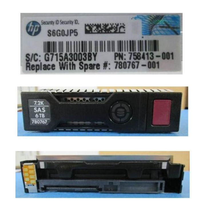 780767-001-RFB Hewlett Packard Enterprise 6TB, 7200 rpm, 3.5", SAS, 6Gbps 780663-B21