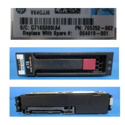 864919-001-RFB Hewlett Packard Enterprise 6000 GB, 2.5", 7200 RPM, HDD 864262-B21