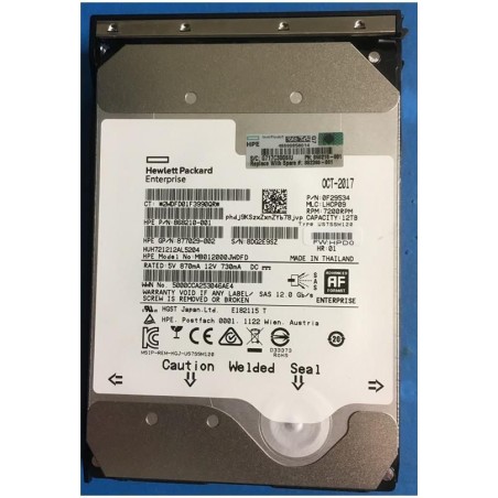 882398-001-RFB Hewlett Packard Enterprise 12TB SAS, Hard Disk Drive (HDD) 881781-B21