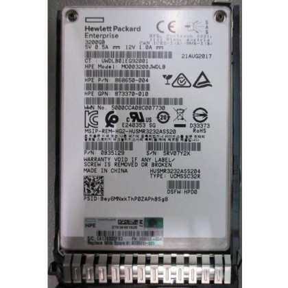 873571-001-RFB Hewlett Packard Enterprise 3.2TB SAS 12G SFF SC DS MU SSD 873367-B21, 822790-001