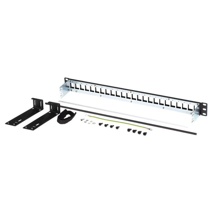 AX106902 Belden SHIELDED KCONN PATCH PANEL24-P 1U BLACK, 1EA