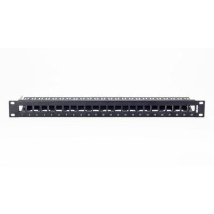 NN-UNIV-E Belden WN 24-port Universal UTP/STP panel,1U, Empty Black 0MT