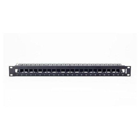 NN-UNIV-E Belden WN 24-port Universal UTP/STP panel,1U, Empty Black 0MT