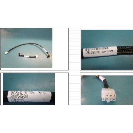 879163-001-RFB Hewlett Packard Enterprise LFF/SFF drive power cable for HPE ProLiant ML350 Gen10 servers, connects and powers dr