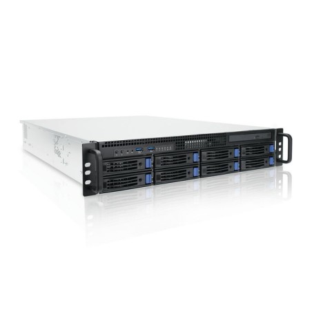 SR-2U78R-A4-HW Ernitec Server 2U 8 Bay: Ultra 7 265, 32GB RAM, 2x1TB NVMe, RAID 9560, A400, 1x2.5GbE, 1x10GbE, IPMI, TPM, doppio