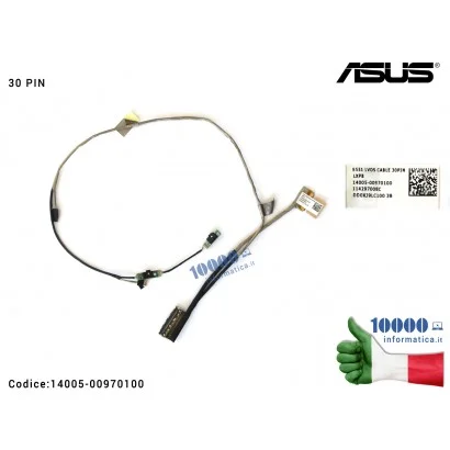 Cavo Flat LCD ASUS [30 PIN] [TOUCH] A551L S551 K551 S551L K551L S551LA S551LB S551LN V551 DD0XJ9LC100 DD0XJ9IC010