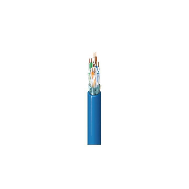 10GB24D.06305 Belden 10GB Category 6A Cable, 4 Pair, U/UTP, LSZH Indoor CPR Dca, 305MT ,Blue