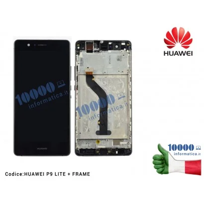 0012 Display LCD con Vetro Touch Screen + Frame HUAWEI P9 Lite [NERO] VNS-L21