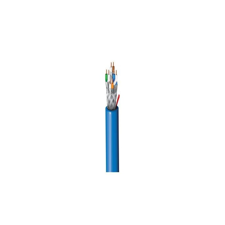 10GXE92.06500 Belden 10GX Category 6A Enhanced Cable, 4 Pair, S/FTP, LSZH Indoor CPR Eca IEC60332-3-24 Blue 500MT
