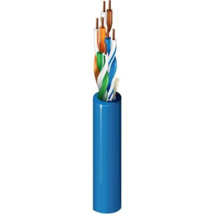 2425D.06305 Belden DataTwist 2400 Category 6+ Cable, 4 Pair, U/UTP, LSZH Indoor CPR Eca IEC60332-3-25 Blue 305MT
