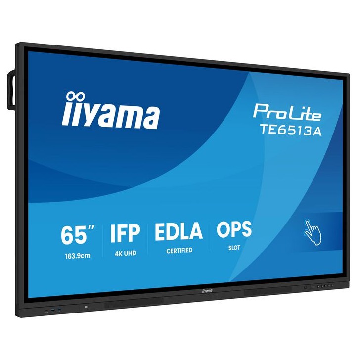 TE6513A-B1AG iiyama 65" iiWare21E (EDLA -Google-GMS-apps), Android 14, 8/128GB, 40-Points PureTouch IR+ with zero bonding, 3840x
