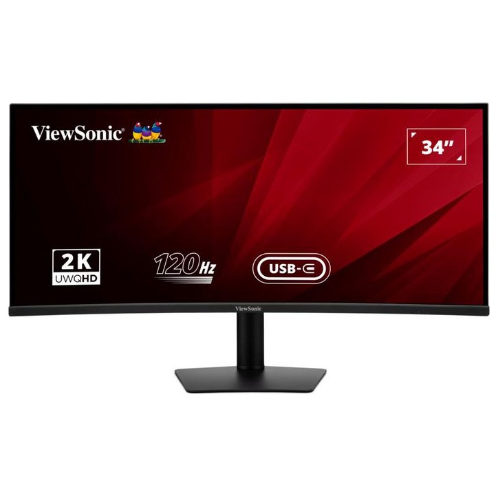 VA3420C-2 ViewSonic VA3420C-2, 34", 21:9 Ultrawide UWQHD (3440 x 1440) 1500R Curved, SuperClear® IPS LED monitor, 1ms, 120Hz, 30