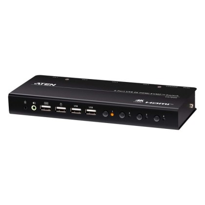 CS784H-AT-G Aten 4-Port USB 4K HDMI KVMP™ Switch (Cables included)