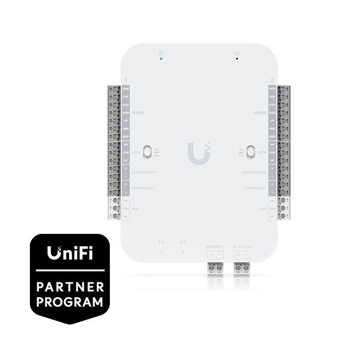 UA-RETROFIT-HUB-2 Ubiquiti 2 Doors, Fast Ethernet, 12-24V, 50W, White