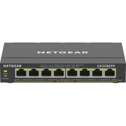 GS308EPP Netgear 8PT GE Plus Switch W/HI-PWR POE+
