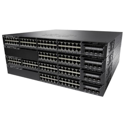 WS-C3650-48FWD-S-RFB Cisco Catalyst 3650-48FWD-S, Standalone, 1U, 48 x 10/100/1000 Ethernet FPoE, 2x10G Uplink ports, DRAM 4GB, 