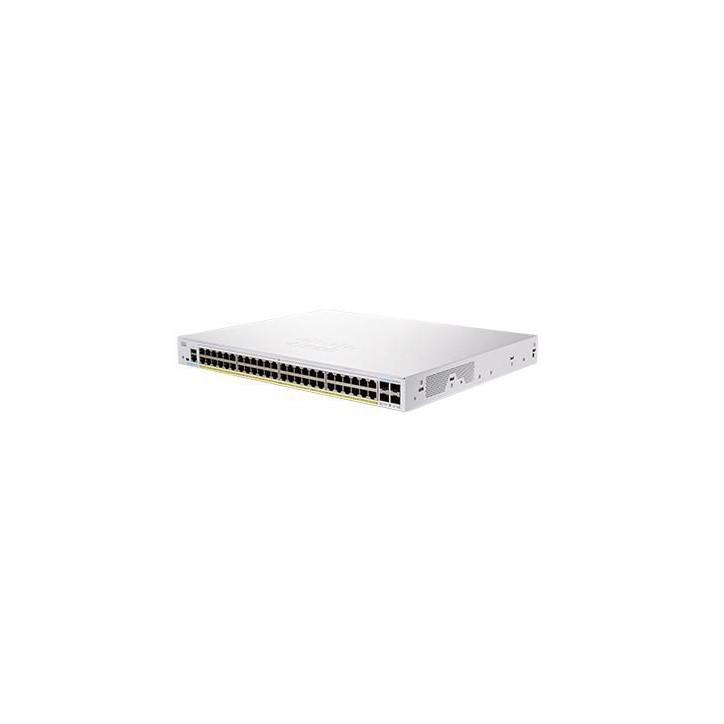 CBS350-48P-4G-EU-RFB Cisco Business 350 switch, 48 10/100/1000 PoE+ ports with 370W power budget, 4 Gigabit SFP, internal power