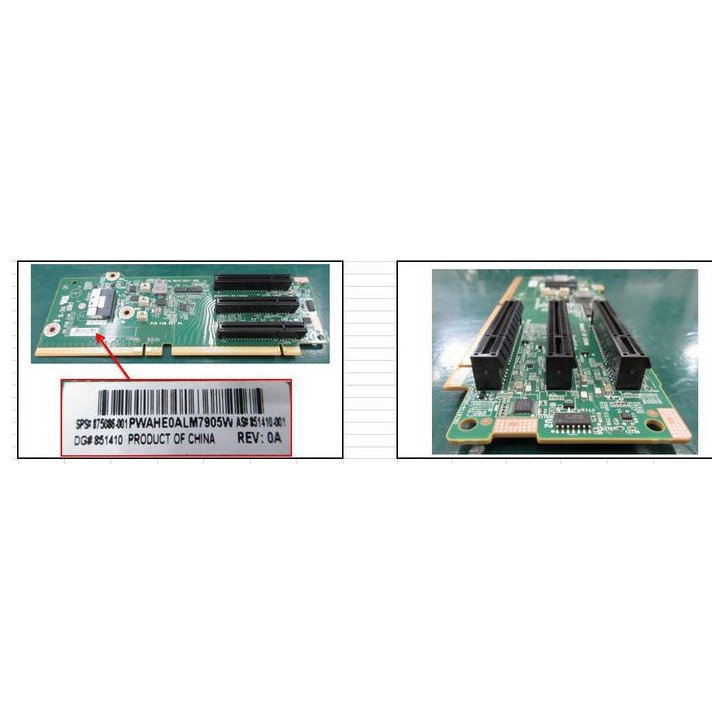 875086-001-RFB Hewlett Packard Enterprise PCI riser card with 3 x8 and 1 x1 PCIe slots, slimline design, ideal for expanding PCI 875086-001-RFB Hewlett Packard Enterprise PCI riser card with 3 x8 and 1 x1 PCIe slots, slimline design, ideal for expanding PCI