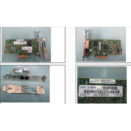 656241-002-RFB Hewlett Packard Enterprise Dual-port Ethernet adapter, 1Gbps data transfer rate, PCI Express x4 interface, compat