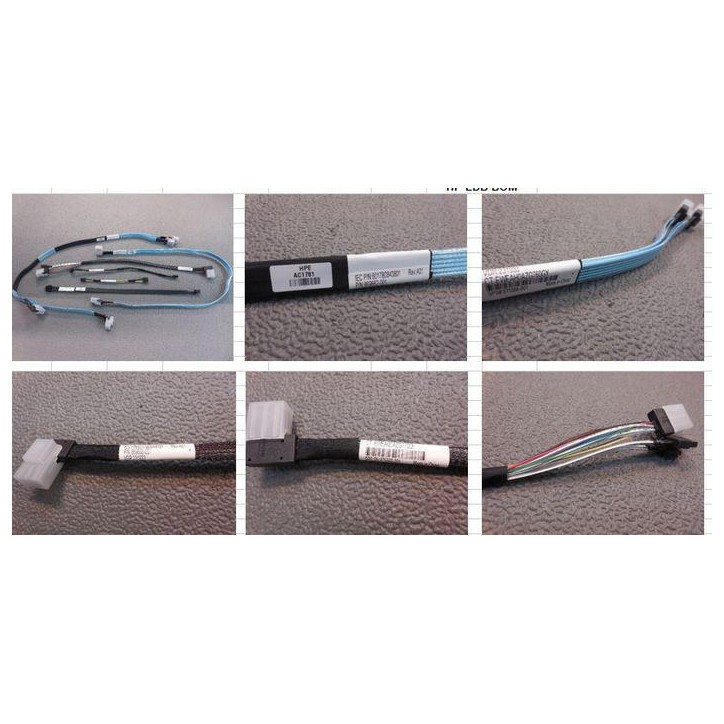 875566-001-RFB Hewlett Packard Enterprise Dual Mini SAS backplane cable kit for HPE ProLiant DL360 Gen10, supports 2 and 8 SFF c