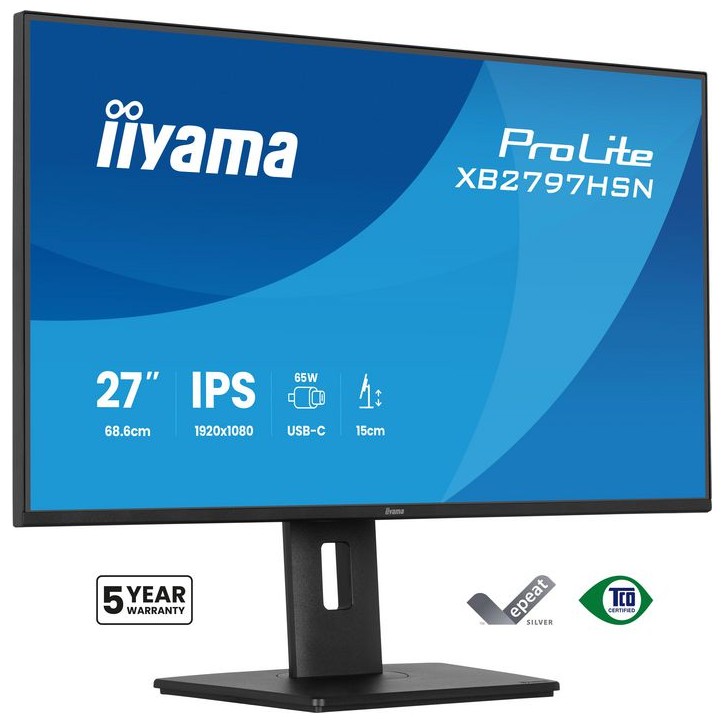 XB2797HSN-B1 iiyama "27" FHD Business IPS USB-C DOCK"