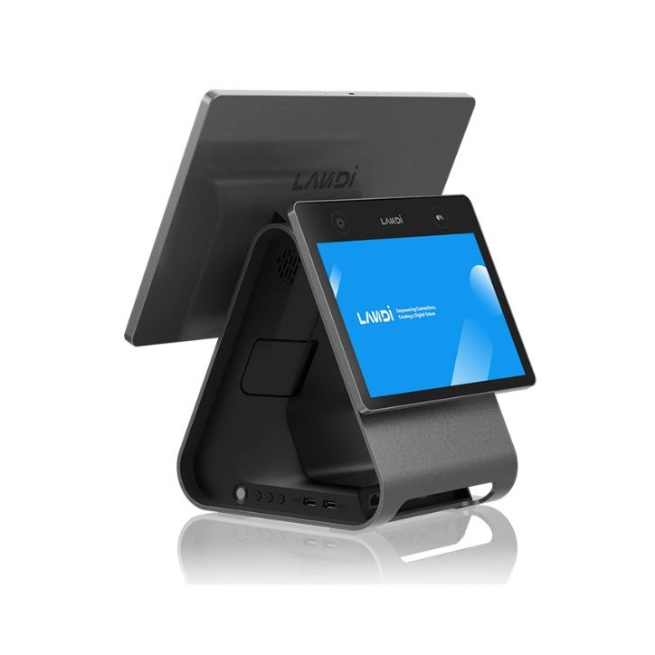 8561X-00-- Landi C20Pro(4G)-GMS,ECR - 8GB+128GB, 80mm Printer, 4G-EAU - Dual Display 15" + 10,1" PREMIUM CFD (Touch + QR + NFC)+