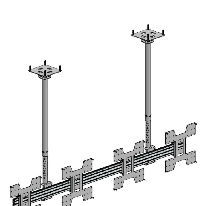CT444240LL-A2 Ergonomic Solutions 4X 32" Ceiling Mount Landscape w/ VESA 200/300/400