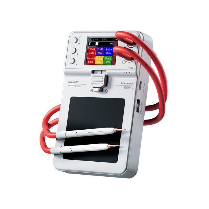 MOBX-TOOLS-084 CoreParts Portable Spot Welding Machine QianLi Macaron Max, 4000mAh/65C for iPhone 11-14PM Battery mobile cleanin MOBX-TOOLS-084 CoreParts Portable Spot Welding Machine QianLi Macaron Max, 4000mAh/65C for iPhone 11-14PM Battery mobile cleanin