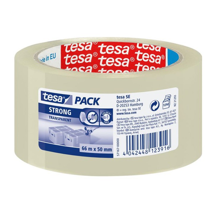 57167-00000-07 Tesa 66 m x 50 mm, Transparent