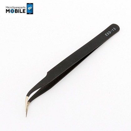 MOBX-TOOLS-004 CoreParts Fine Super Tweezer ESD-15 Non-magnetic Fine Tip Curved (120mm)