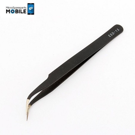 MOBX-TOOLS-004 CoreParts Fine Super Tweezer ESD-15 Non-magnetic Fine Tip Curved (120mm)