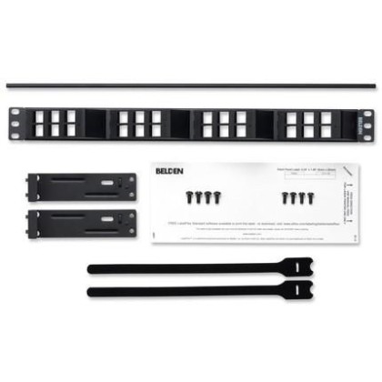 AX103248 Belden AX103248-KeyConnect AngleFlex Patch Panel 24 Port, 1U, Empty, UTP 1EA