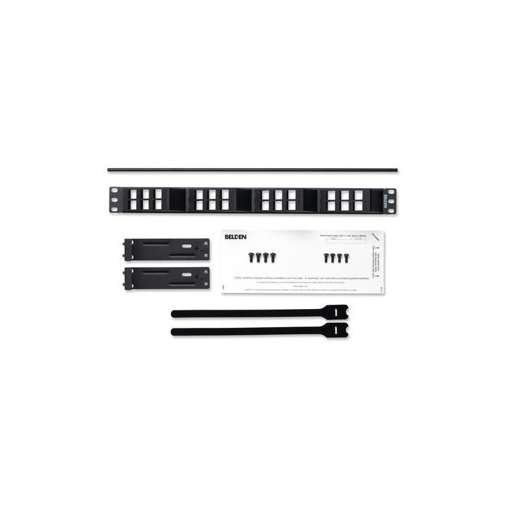 AX103248 Belden AX103248-KeyConnect AngleFlex Patch Panel 24 Port, 1U, Empty, UTP 1EA