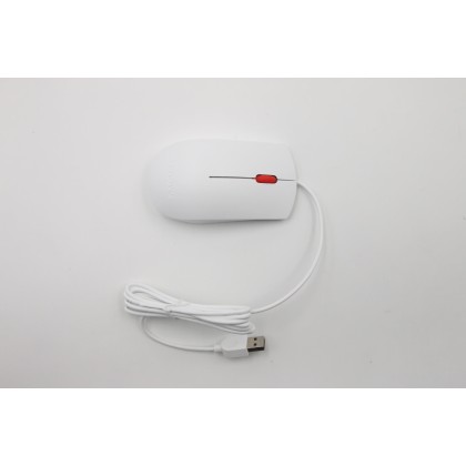 Lenovo 00PH134 Mouse USB Lenovo bianco, rotellina rossa