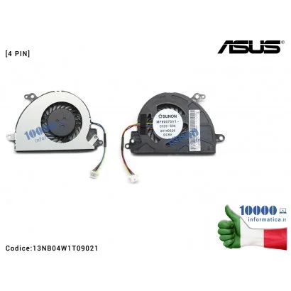 Ventola di Raffreddamento Fan CPU ASUS P553M P553MA X553MA D553MA K553MA R515MA F553MA X453MA R413M (4 PIN) MF60070V1-C320-S9A