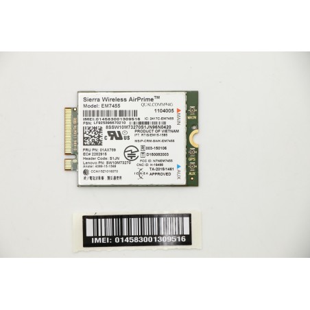 Lenovo 01AX789 Wireless,CMB,SIE,EM7455 Tab