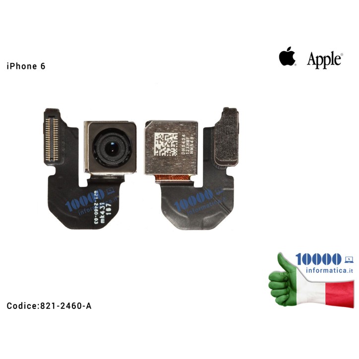 Fotocamera Posteriore [8MP] APPLE iPhone 6 6G (A1549) (A1586) (A1589) Rear Back Camera