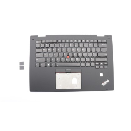 Lenovo 01HY810 Palmrest Top Case con tastiera, Inglese (Stati Uniti/Europa), Nero, Retroilluminazione
