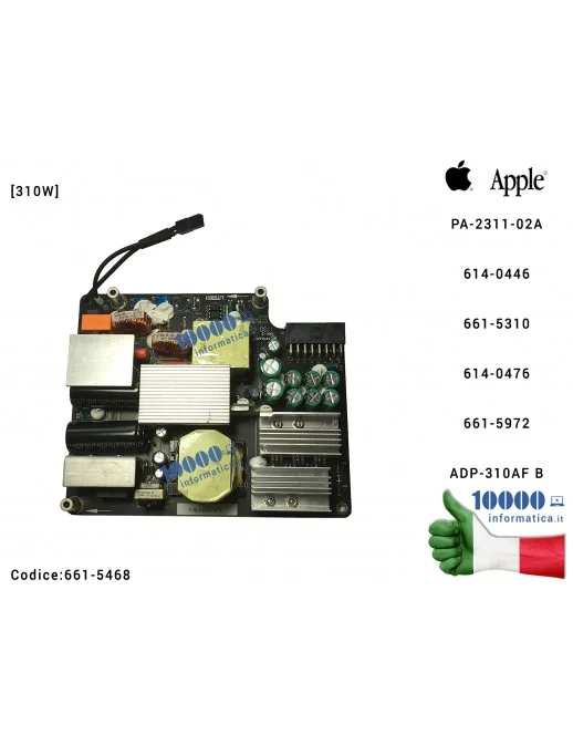 Scheda Alimentatore PSU 310W PA-2311-02A APPLE iMac A1312 (2009) (2010) (2011) MC510 MC511 MB952 MB953 Alimentazione Power Suppl