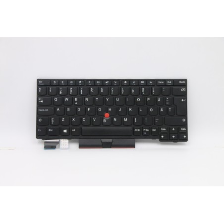 Lenovo 01YP185 Tastiera interna, Svedese/Finlandese, Nero, Senza retroilluminazione