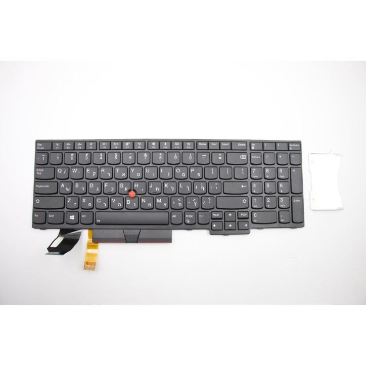 Lenovo 01YP694 Tastiera interna, Ebraico, nero, Retroilluminazione, Con tastierino numerico