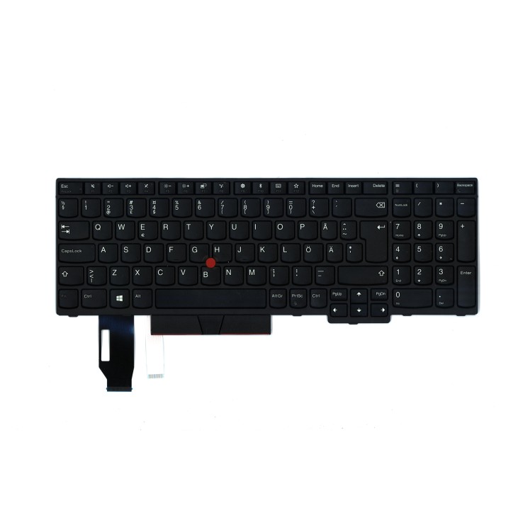 Lenovo 01YP745 Tastiera interna, Svedese/finlandese, nero, Con tastierino numerico