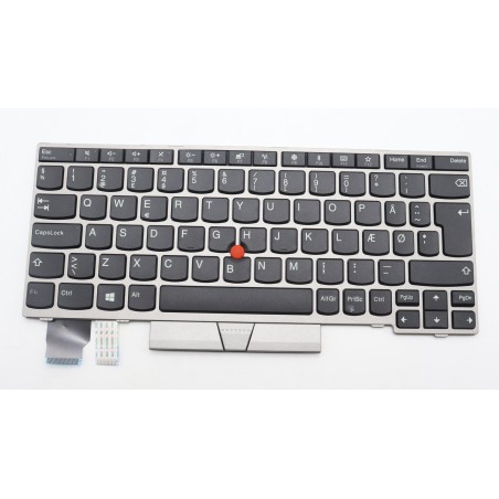 Lenovo 01YP809 Tastiera interna, Danese, argento